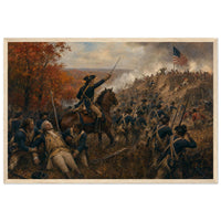 Framed print of the Spirit of '76 marching on, ready to hang.