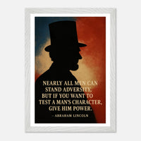Abraham Lincoln - A Man's Character – Canvas Art Print | Canvas of America