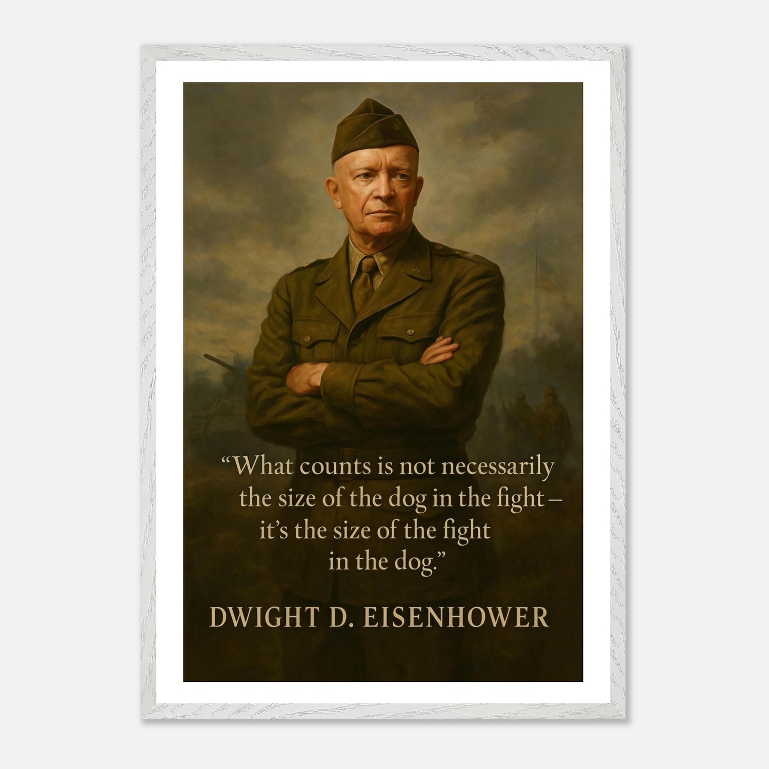 Dwight D. Eisenhower - The Dog in the Fight – Canvas Art Print | Canvas of America