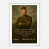 Dwight D. Eisenhower - The Dog in the Fight – Canvas Art Print | Canvas of America