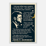 JFK - Words that Moved a Nation – Canvas Art Print | Canvas of America