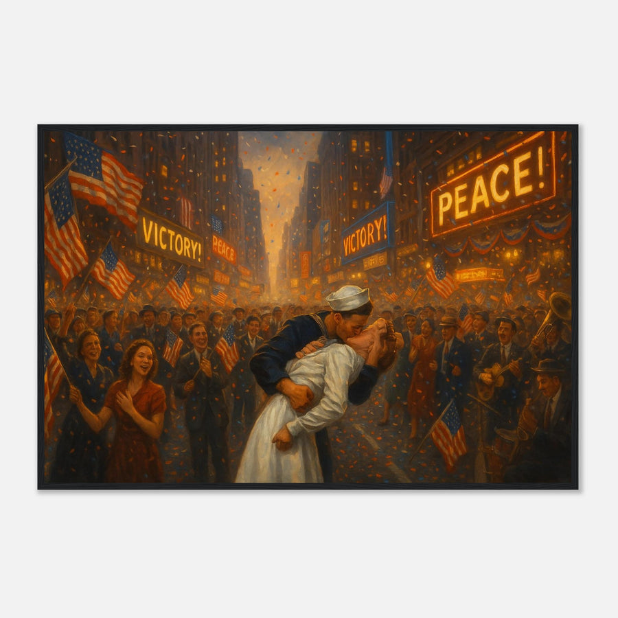V Day on Times Square – Canvas Art Print | Canvas of America