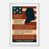 Thomas Jefferson - Iconic Quotes – Canvas Art Print | Canvas of America