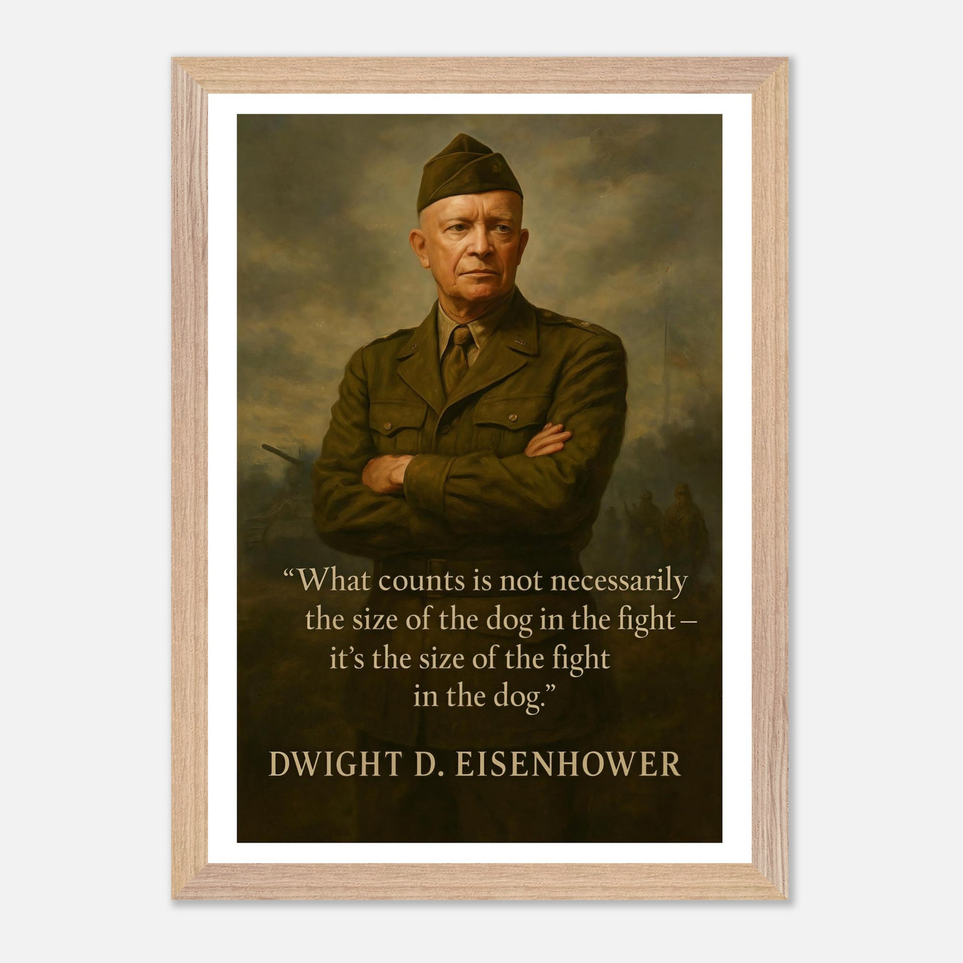 Dwight D. Eisenhower - The Dog in the Fight – Canvas Art Print | Canvas of America