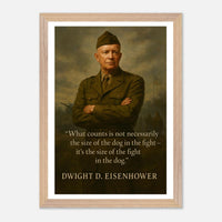Dwight D. Eisenhower - The Dog in the Fight – Canvas Art Print | Canvas of America