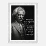 Mark Twain - Easier to Fool – Canvas Art Print | Canvas of America