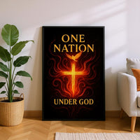 One Nation, Born in Fire, under God – Canvas Art Print | Canvas of America