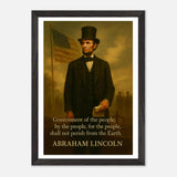 Abraham Lincoln - Shall not Perish – Canvas Art Print | Canvas of America