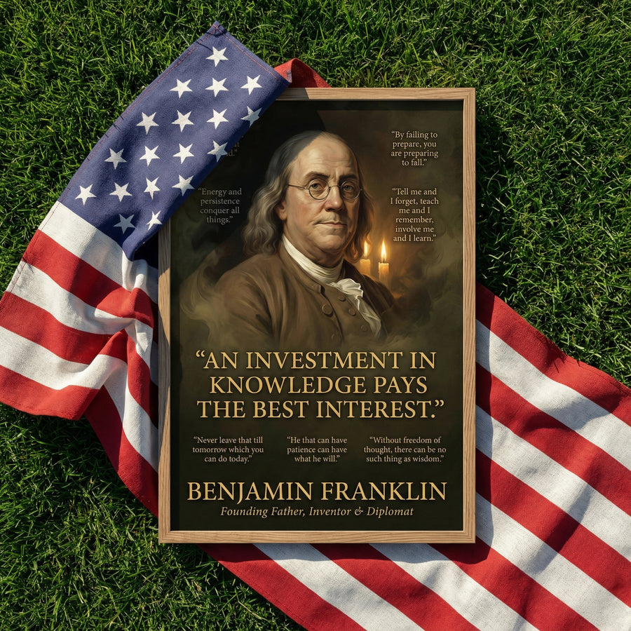 Benjamin Franklin – Canvas Art Print | Canvas of America