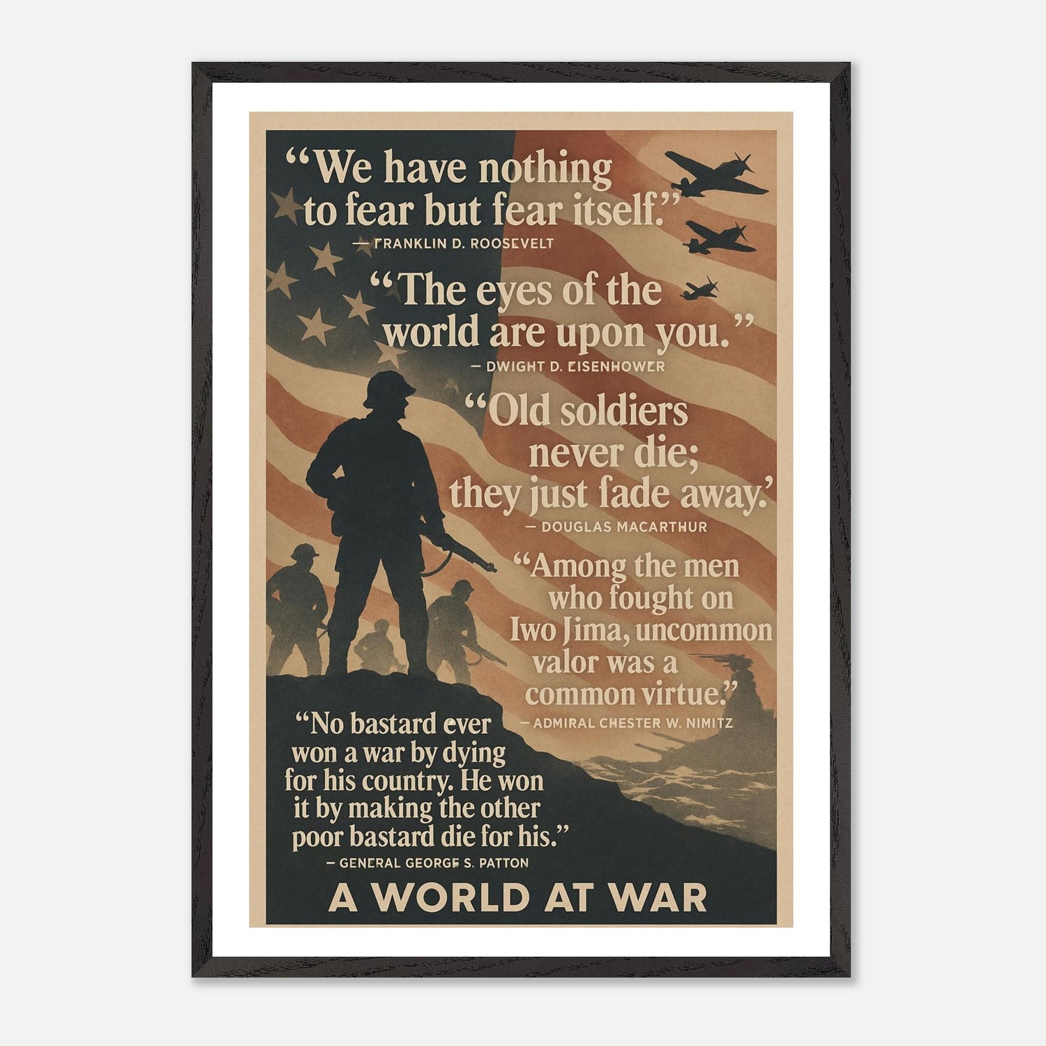 A World at War – Canvas Art Print | Canvas of America