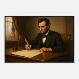 Writing the Emancipation Proclamation – Canvas Art Print | Canvas of America