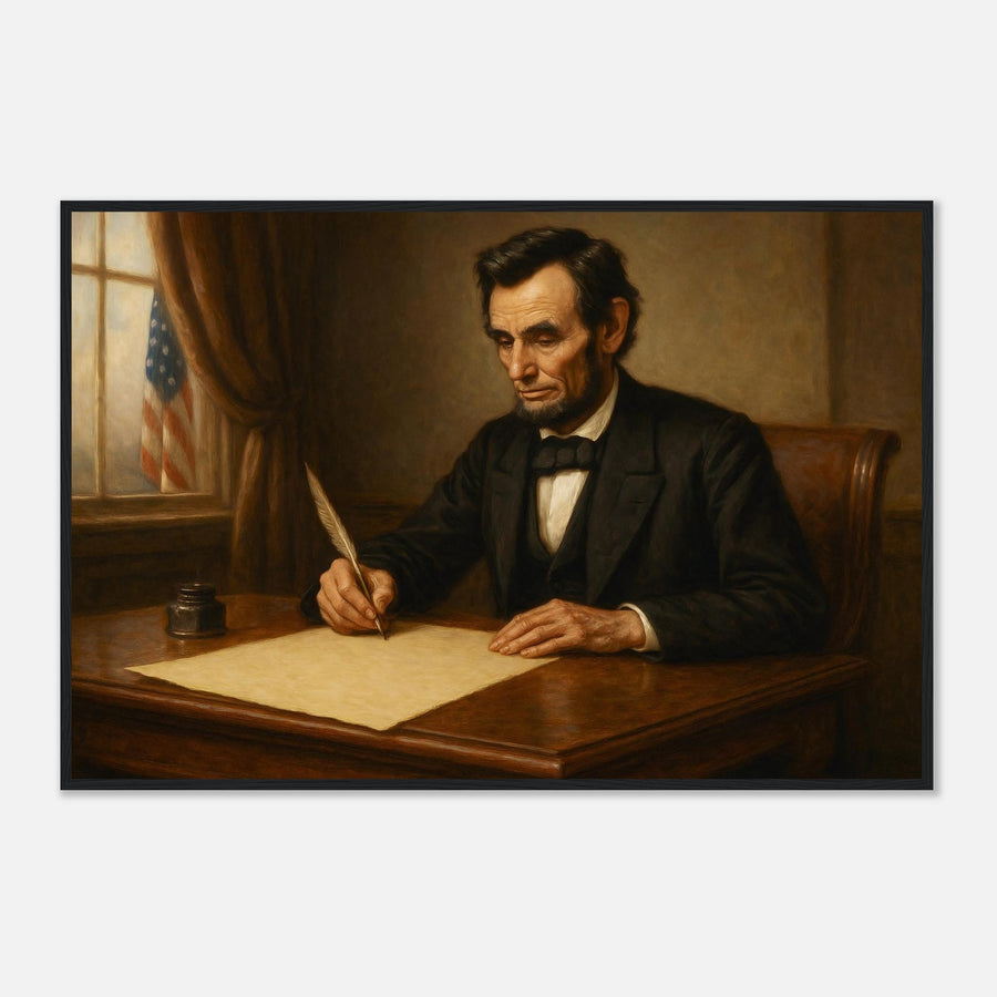 Writing the Emancipation Proclamation – Canvas Art Print | Canvas of America