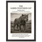 The Saber-toothed Cat – Canvas Art Print | Canvas of America