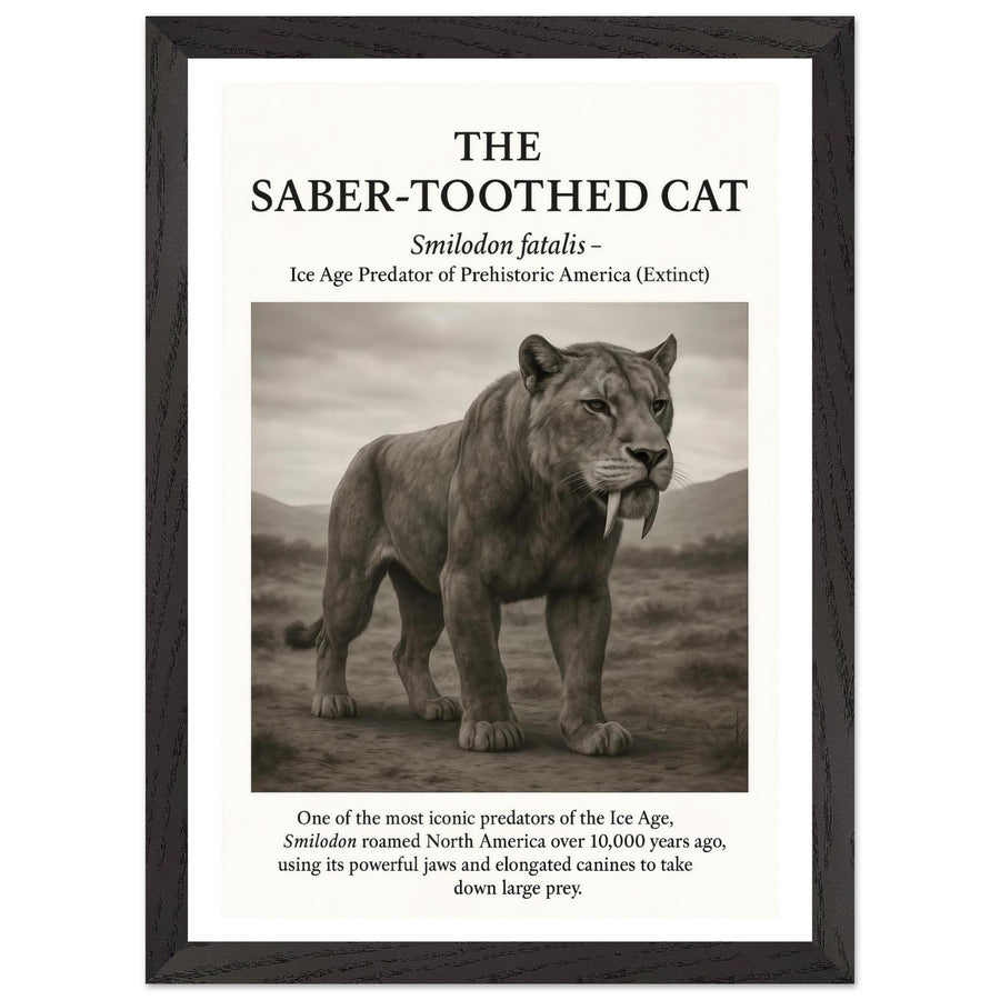 The Saber-toothed Cat – Canvas Art Print | Canvas of America