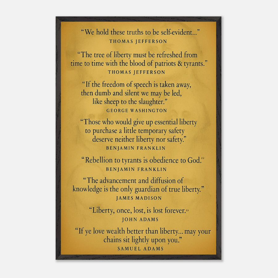 Founding Fathers - Words of Wisdom – Canvas Art Print | Canvas of America