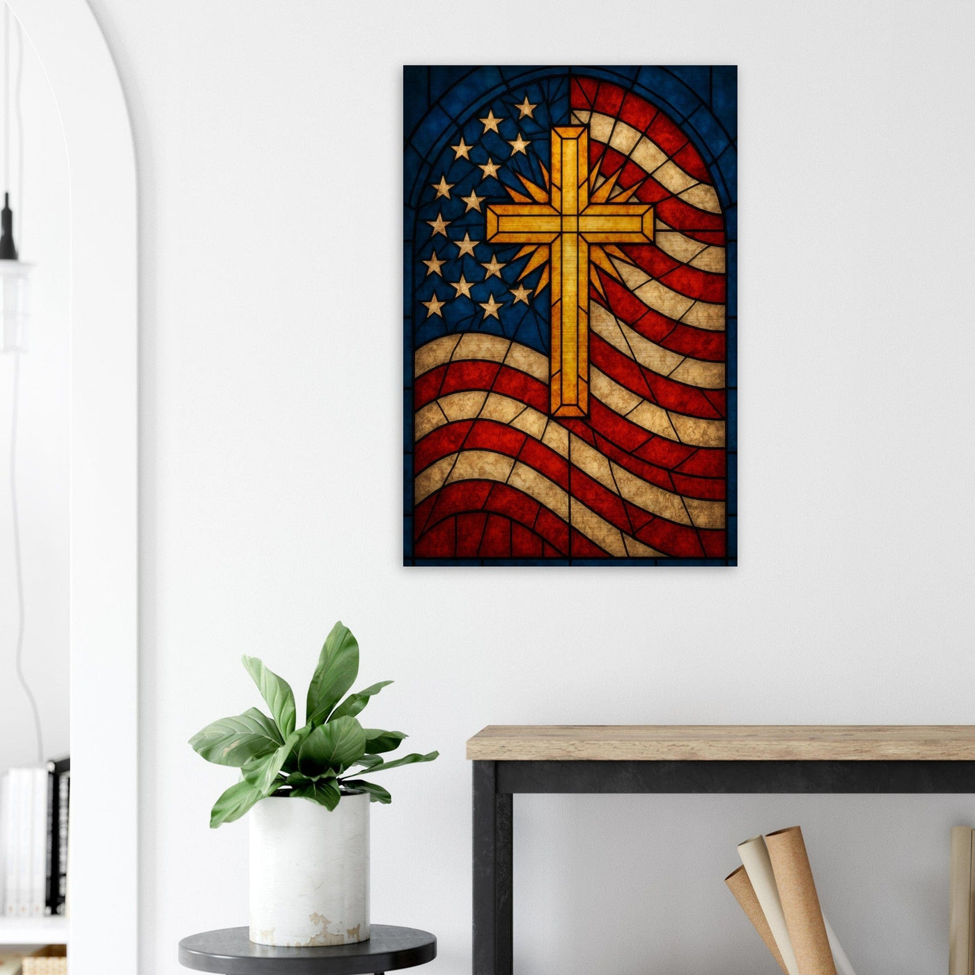 Stars & Cross – Canvas Art Print | Canvas of America