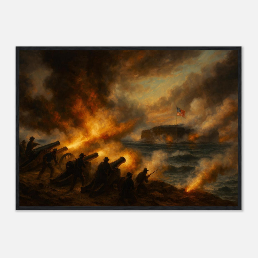 Fort Sumter - The First Shot – Canvas Art Print | Canvas of America