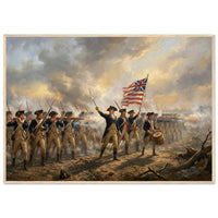 Framed print of the Spirit of '76 fife and drum, ready to hang.