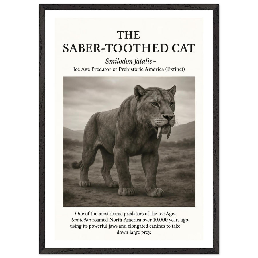 The Saber-toothed Cat – Canvas Art Print | Canvas of America