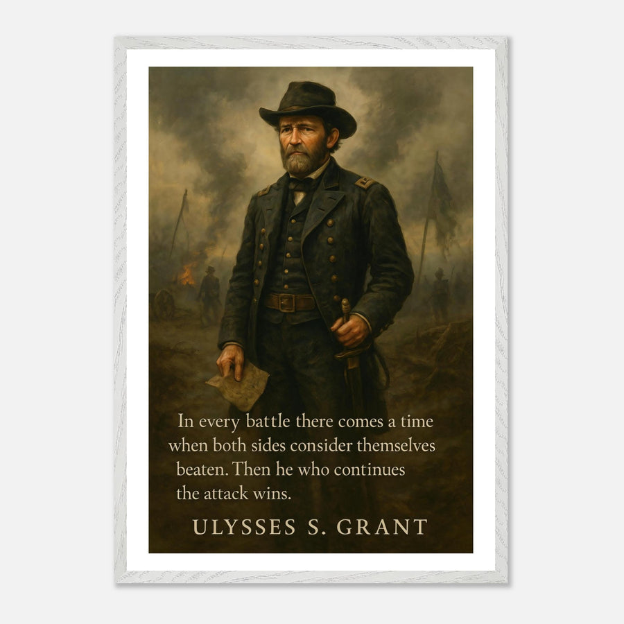 Ulysses S. Grant - In Every Battle – Canvas Art Print | Canvas of America