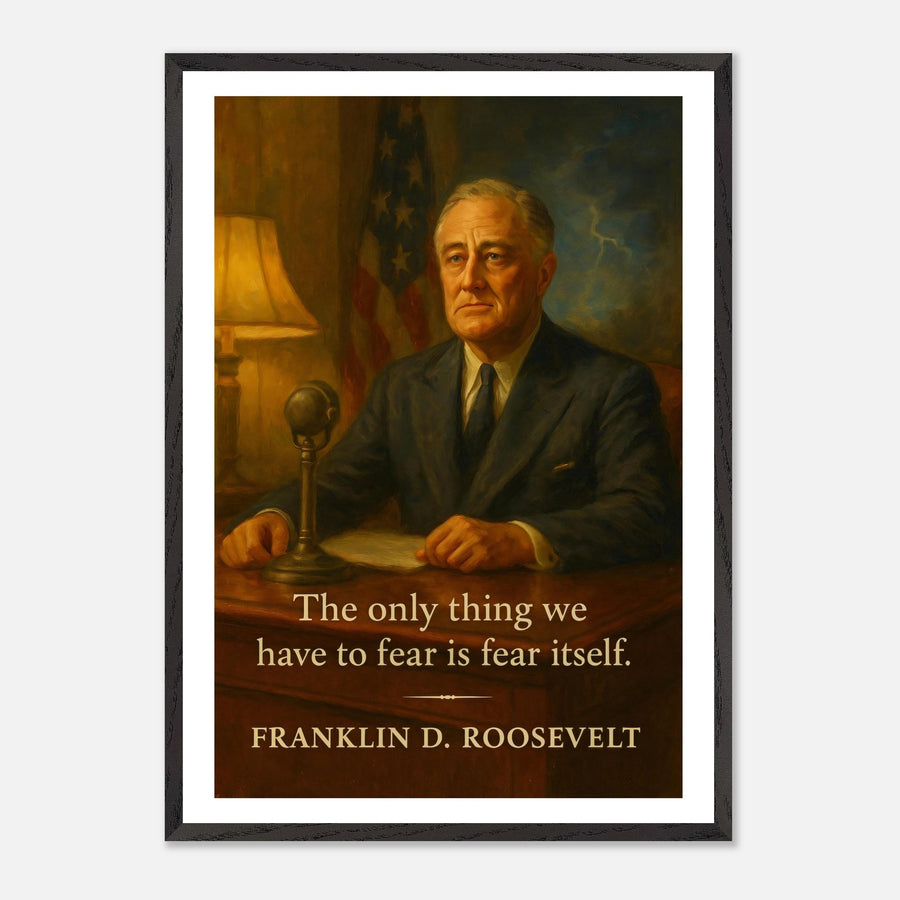Franklin D. Roosevelt - Only Thing we Have to Fear – Canvas Art Print | Canvas of America