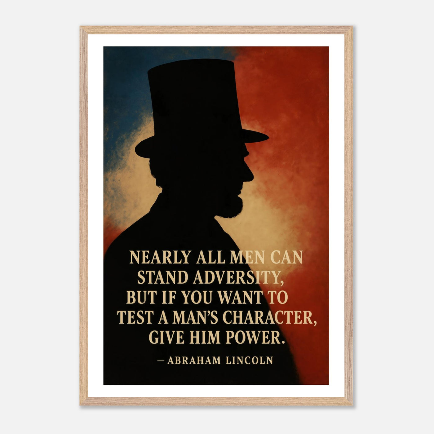 Abraham Lincoln - A Man's Character – Canvas Art Print | Canvas of America