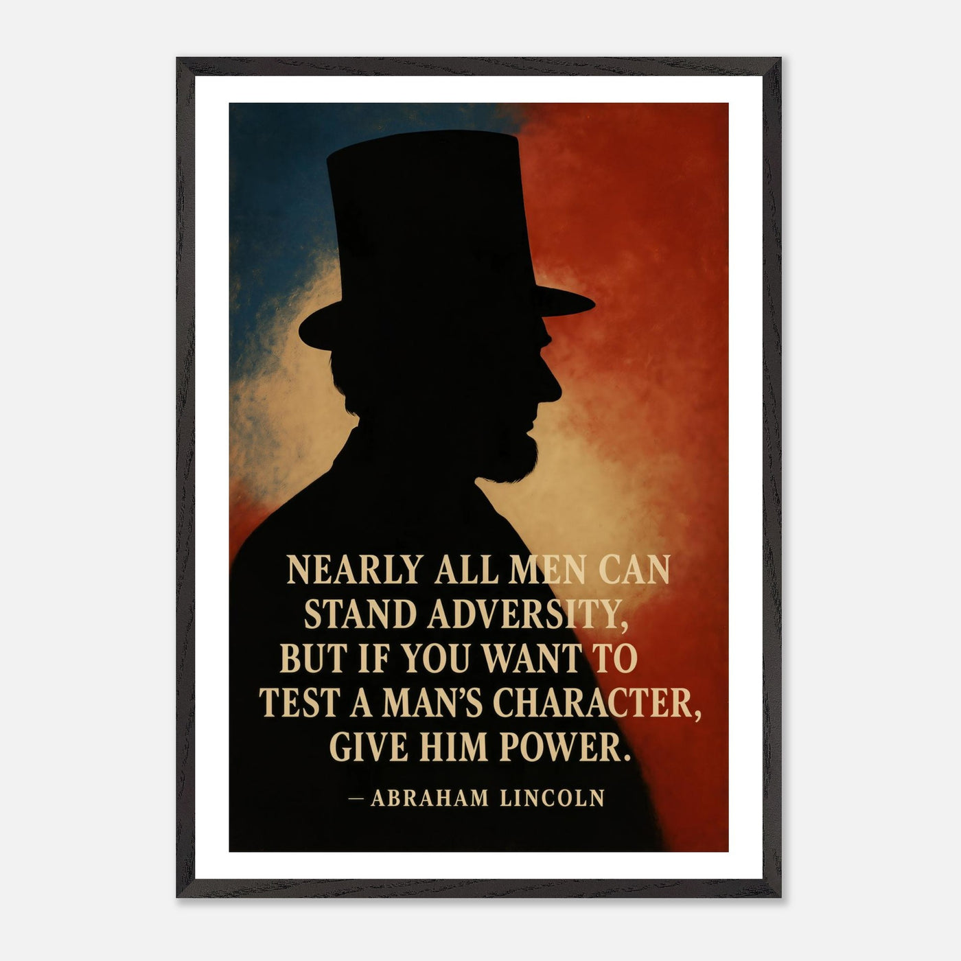 Abraham Lincoln - A Man's Character – Canvas Art Print | Canvas of America