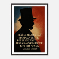 Abraham Lincoln - A Man's Character – Canvas Art Print | Canvas of America