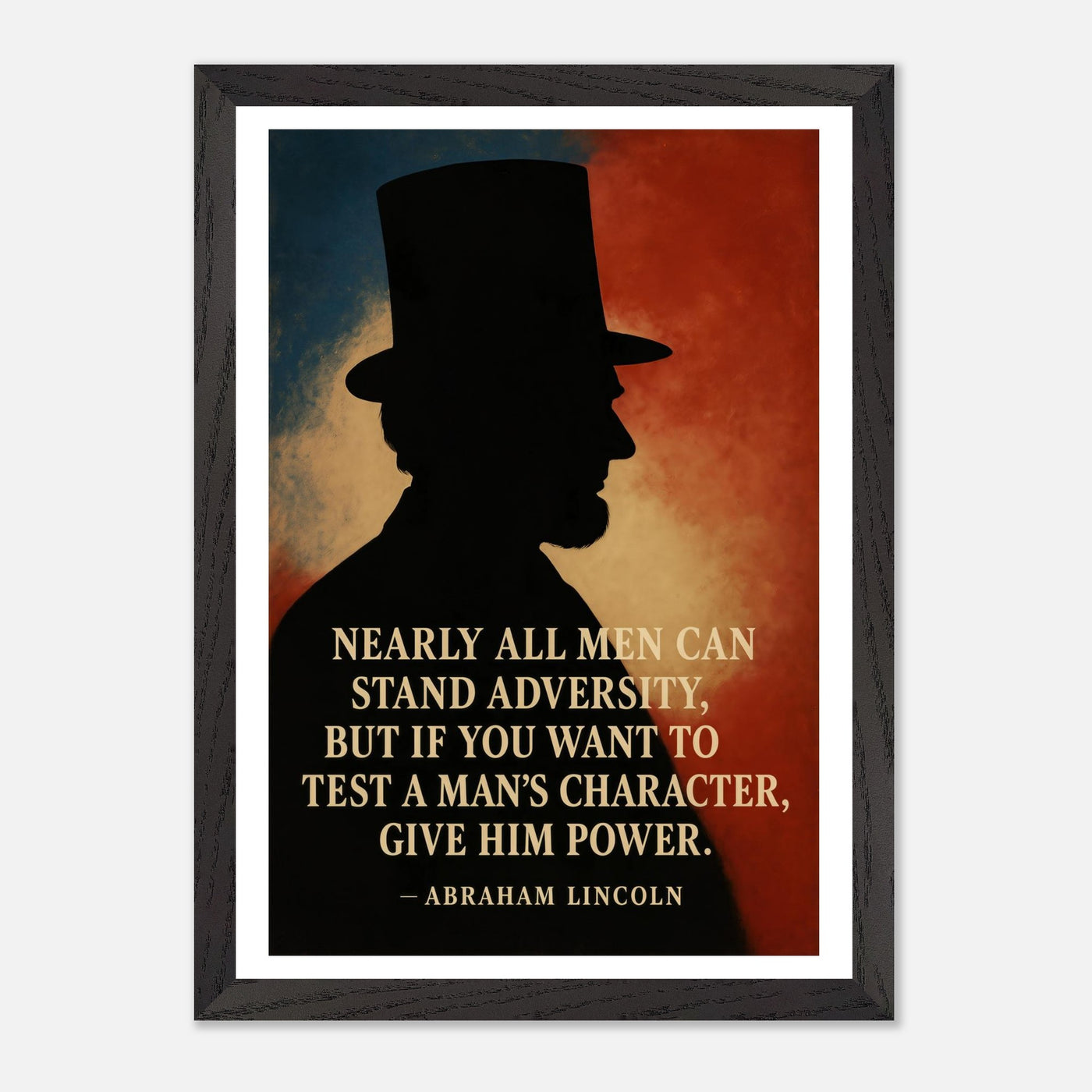 Abraham Lincoln - A Man's Character – Canvas Art Print | Canvas of America