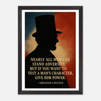Abraham Lincoln - A Man's Character – Canvas Art Print | Canvas of America