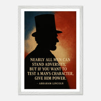 Abraham Lincoln - A Man's Character – Canvas Art Print | Canvas of America