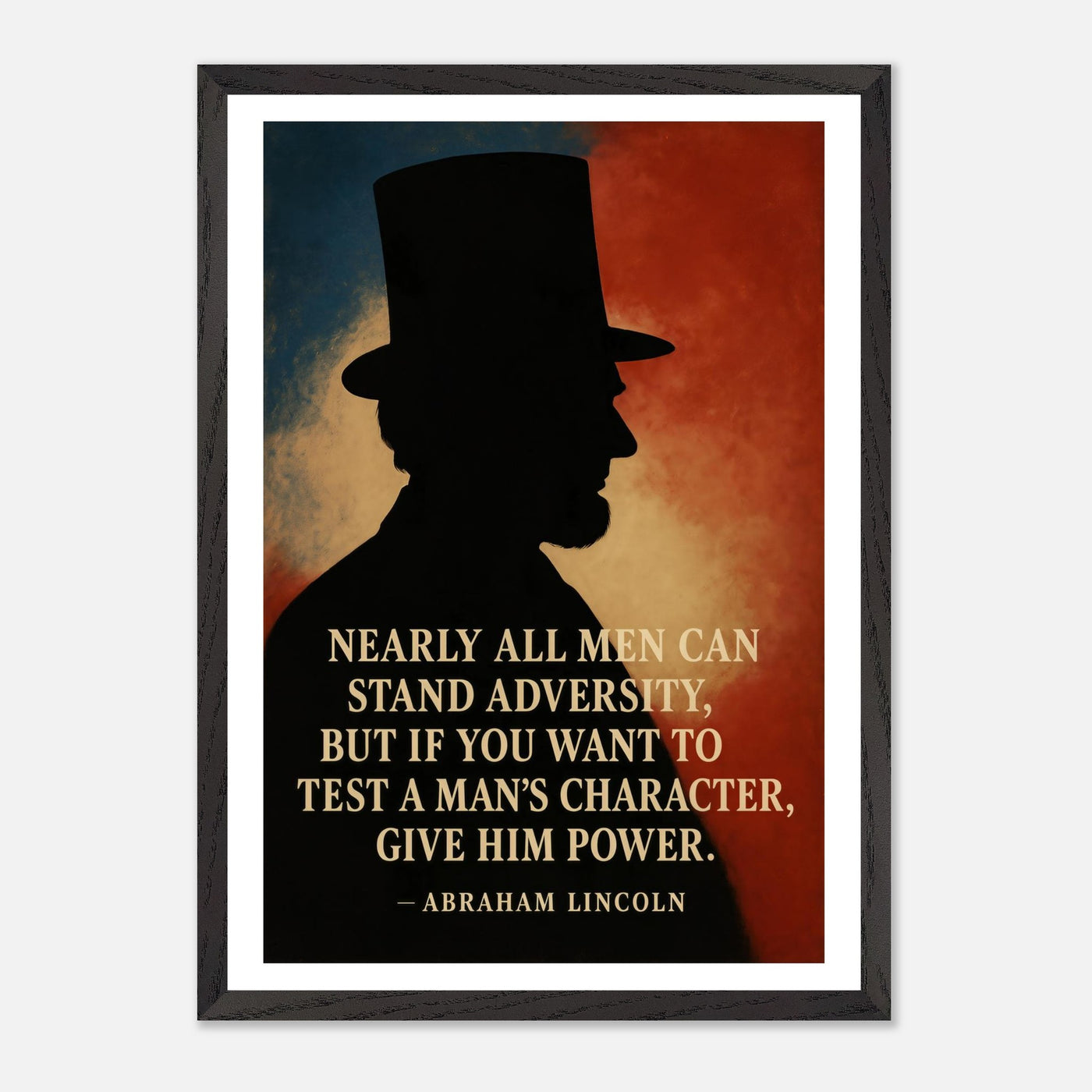 Abraham Lincoln - A Man's Character – Canvas Art Print | Canvas of America