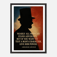 Abraham Lincoln - A Man's Character – Canvas Art Print | Canvas of America