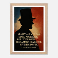 Abraham Lincoln - A Man's Character – Canvas Art Print | Canvas of America