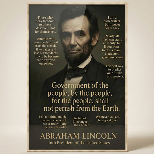 Abraham Lincoln — premium American wall art 1 | Canvas of America