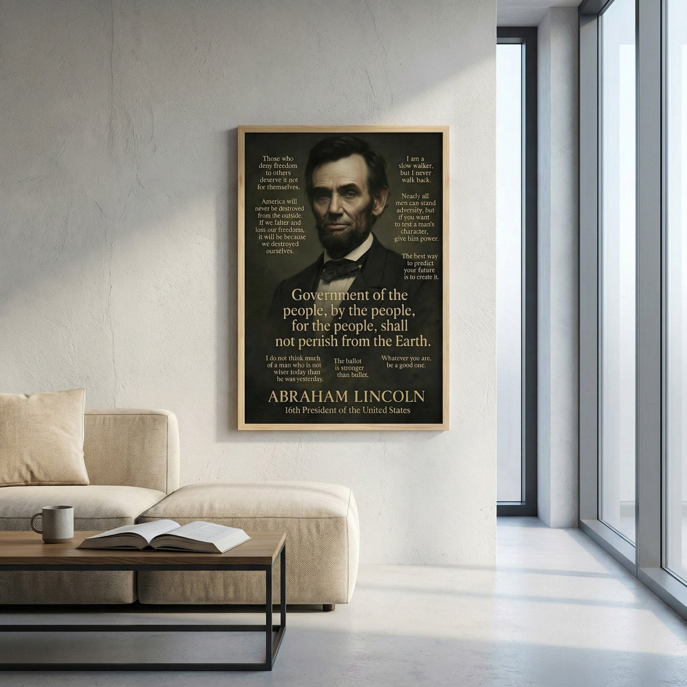 Abraham Lincoln — premium American wall art 8 | Canvas of America