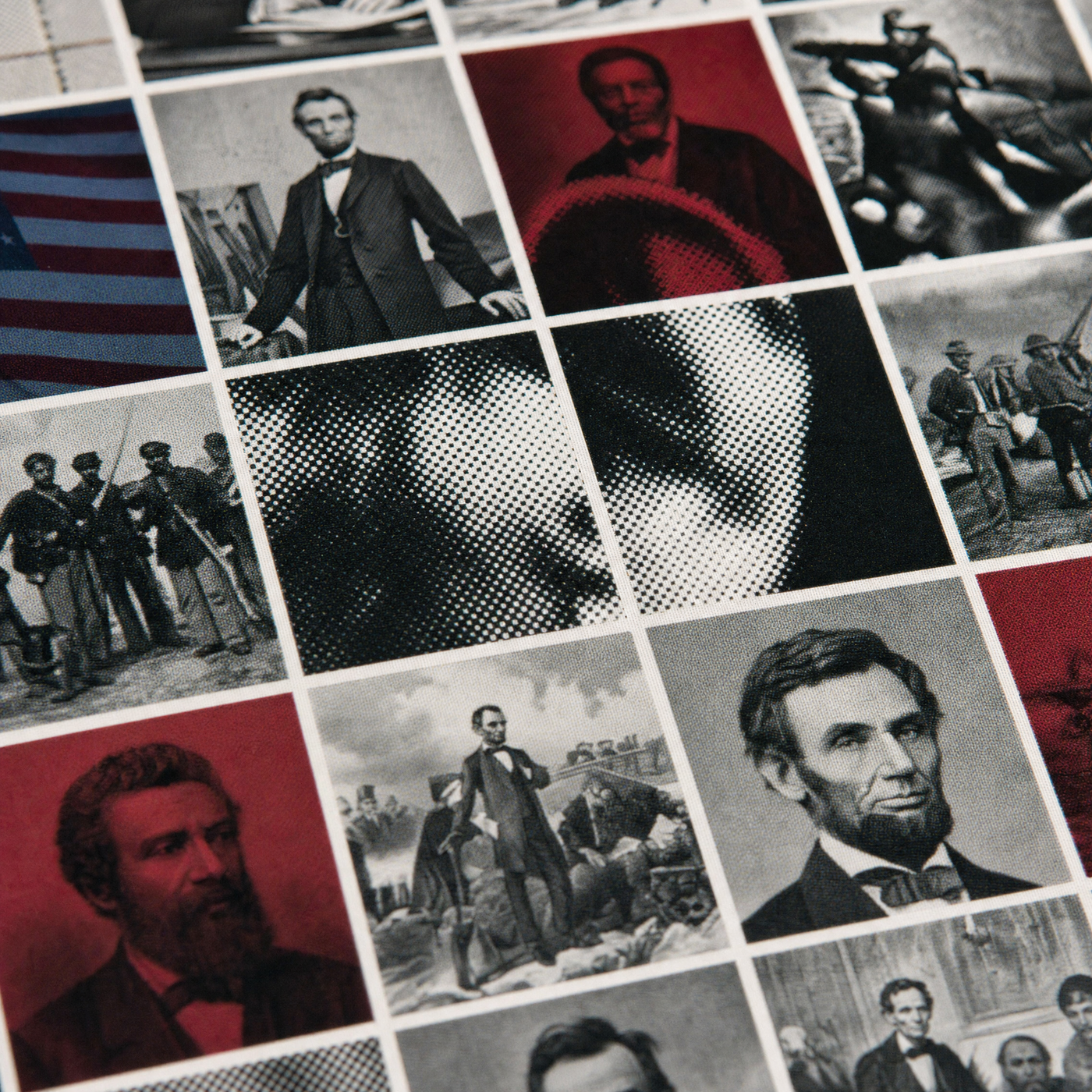 Abraham Lincoln print, close-up of the premium semi-glossy fine-art paper surface.