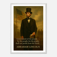 Abraham Lincoln - Shall not Perish – Canvas Art Print | Canvas of America