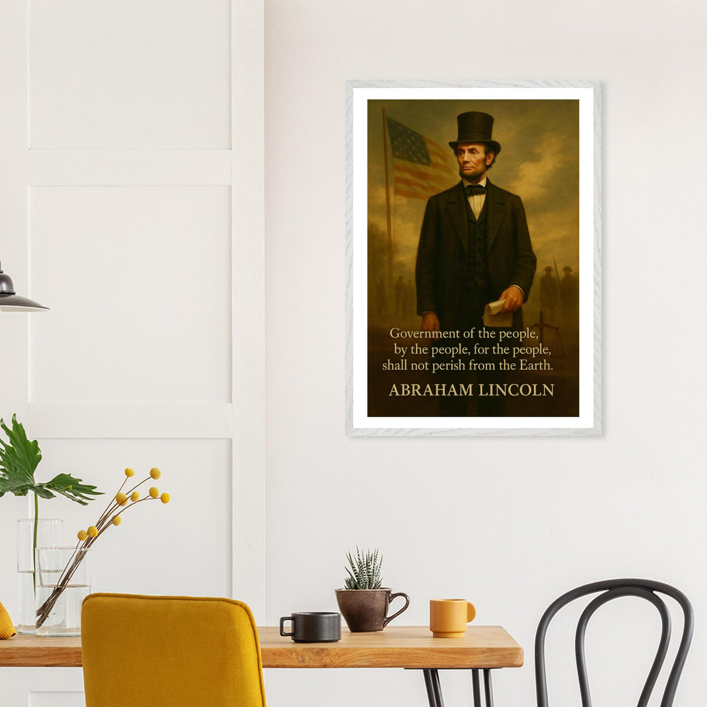 Abraham Lincoln - Shall not Perish – Canvas Art Print | Canvas of America