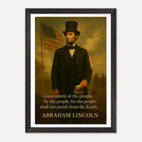Abraham Lincoln - Shall not Perish – Canvas Art Print | Canvas of America