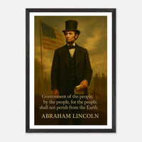 Abraham Lincoln - Shall not Perish – Canvas Art Print | Canvas of America