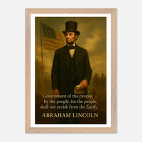 Abraham Lincoln - Shall not Perish – Canvas Art Print | Canvas of America