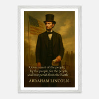 Abraham Lincoln - Shall not Perish – Canvas Art Print | Canvas of America