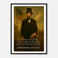 Abraham Lincoln - Shall not Perish – Canvas Art Print | Canvas of America