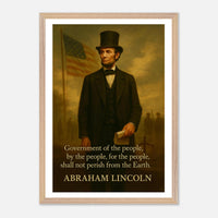 Abraham Lincoln - Shall not Perish – Canvas Art Print | Canvas of America