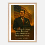Ronald Reagan - Peace Through Strength – Canvas Art Print | Canvas of America