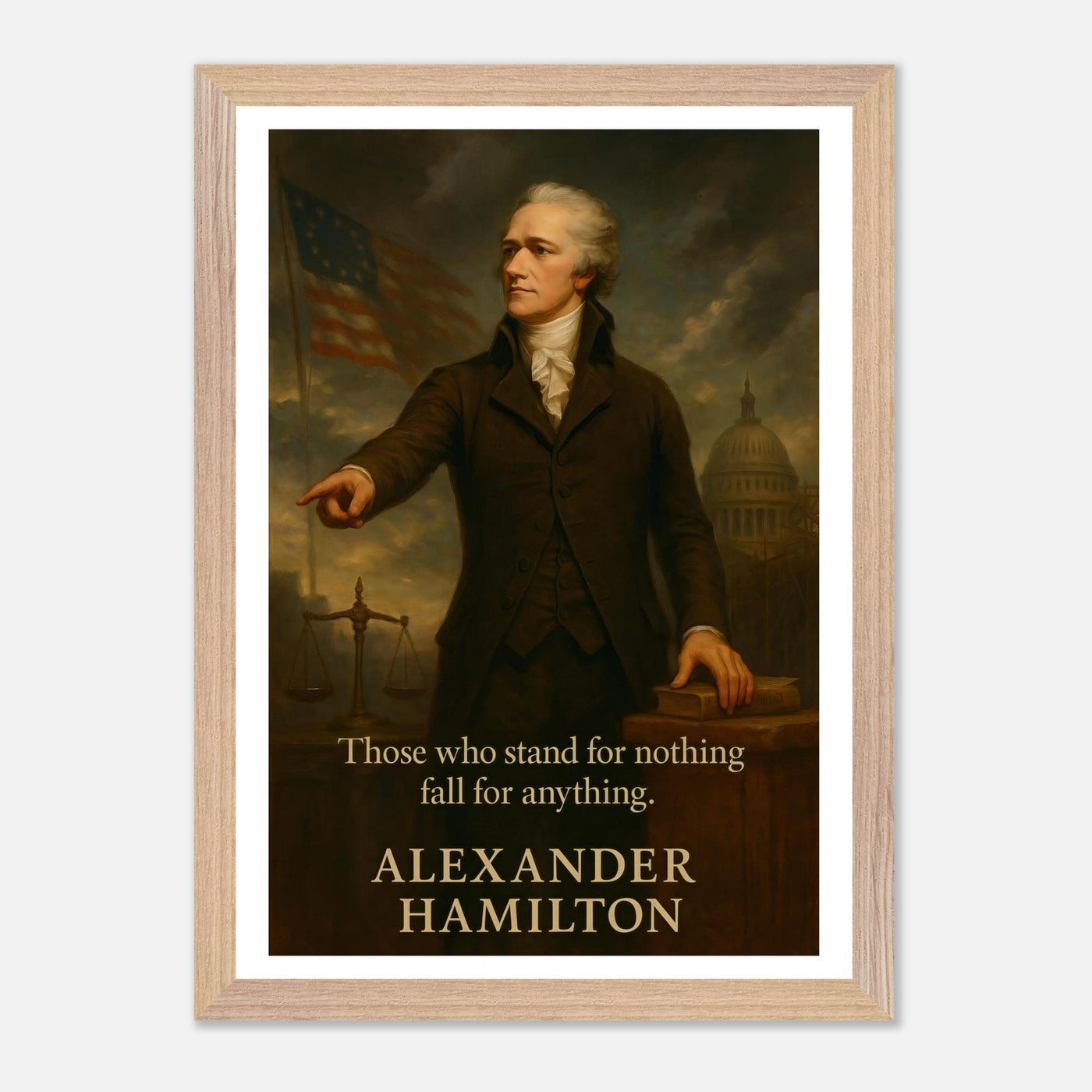 Alexander Hamilton - A Mind for Revolution – Canvas Art Print | Canvas of America