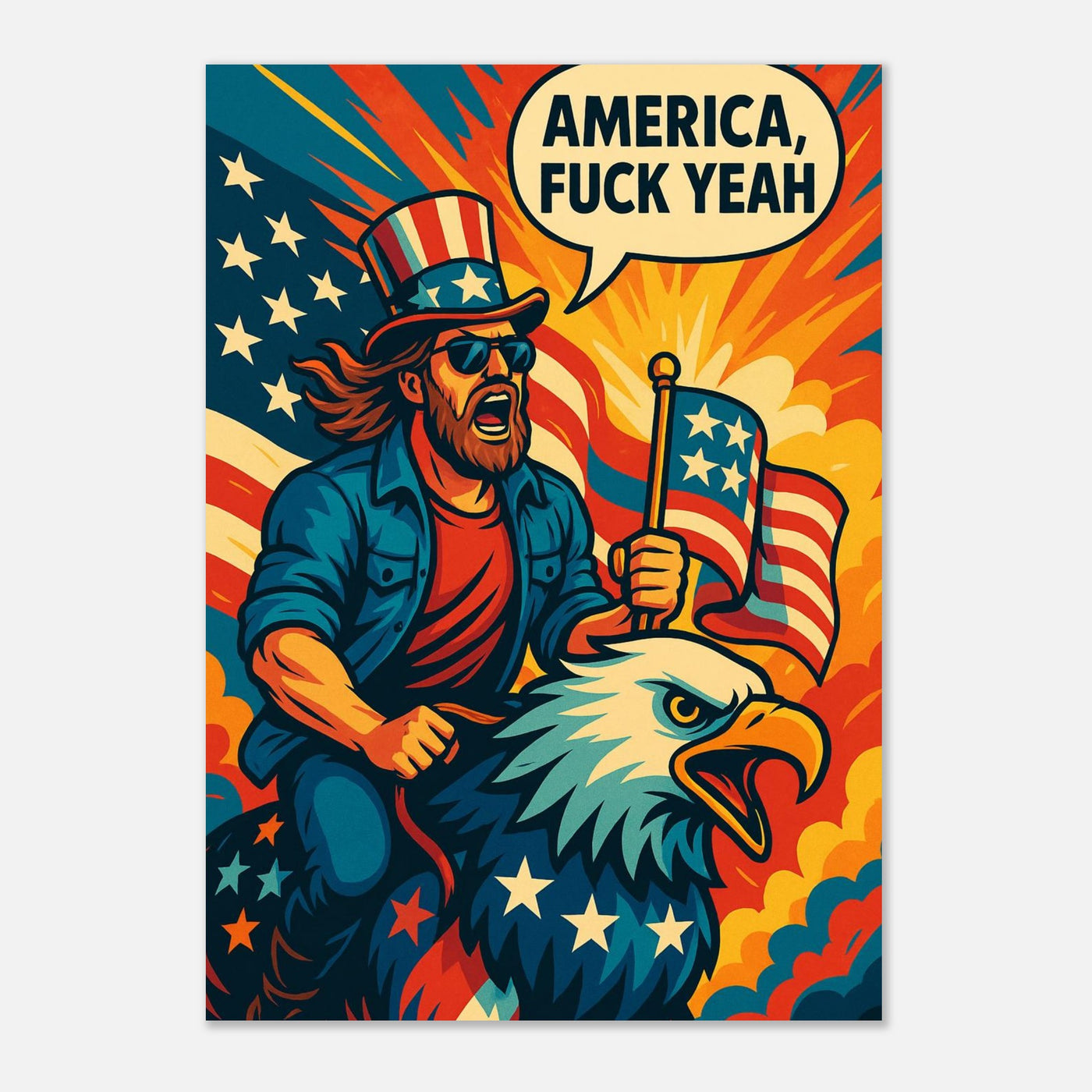 AMERICA F YEAH – Canvas Art Print | Canvas of America