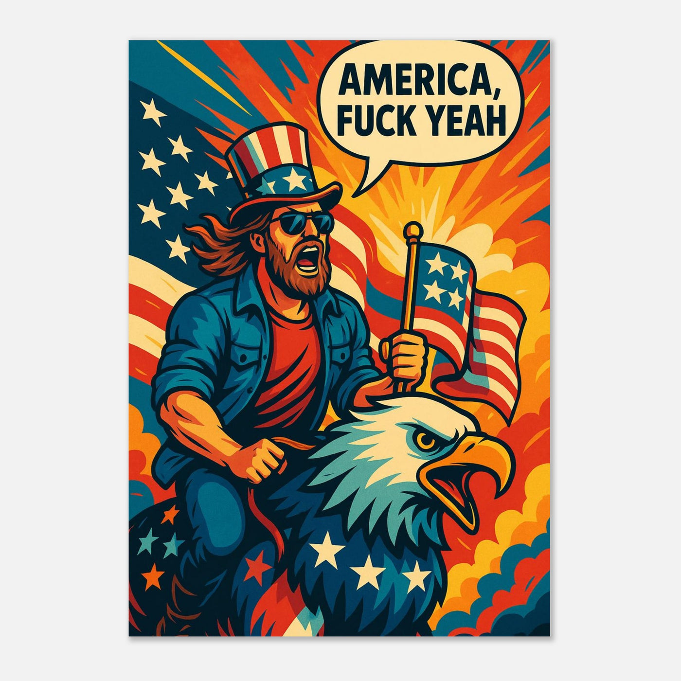 AMERICA F YEAH – Canvas Art Print | Canvas of America