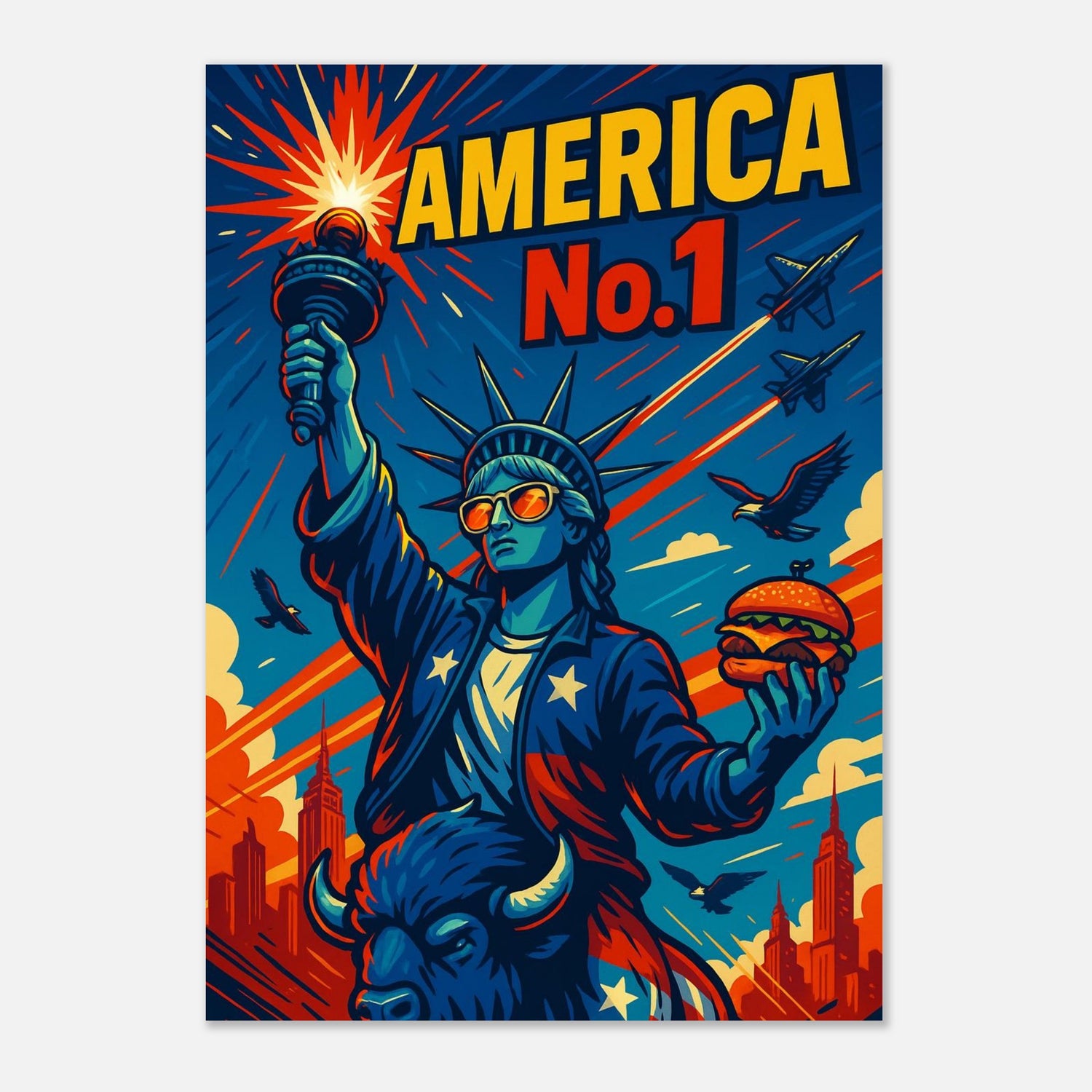 America No.1 – Canvas Art Print | Canvas of America